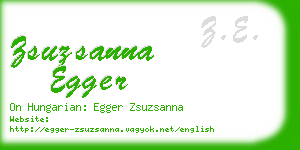 zsuzsanna egger business card